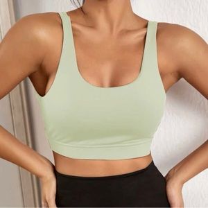 crisscross backless sports bra